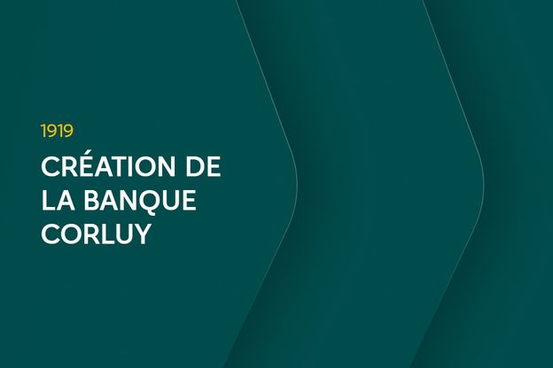 1919: Création de la Banque Corluy
